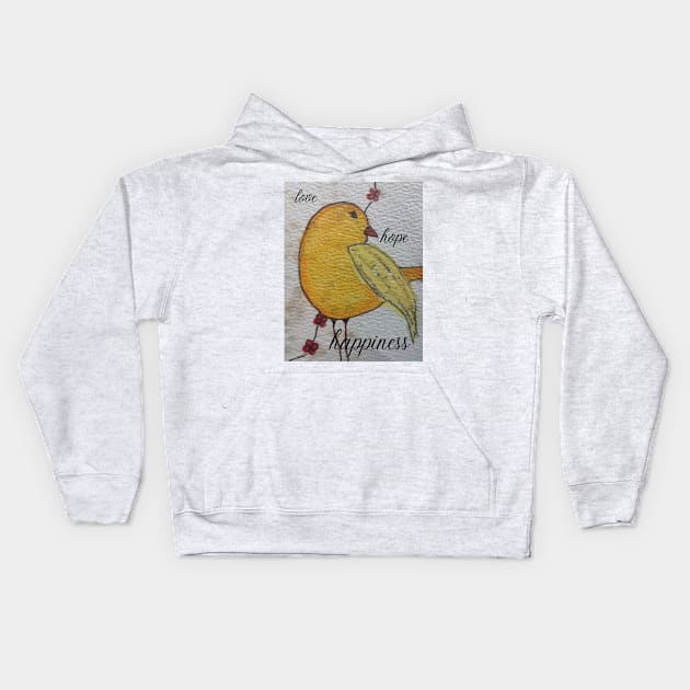 love bird Kids Hoodie by gchristineart